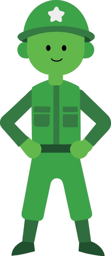 ilustración para niños verde Ejército hombres juguete vector