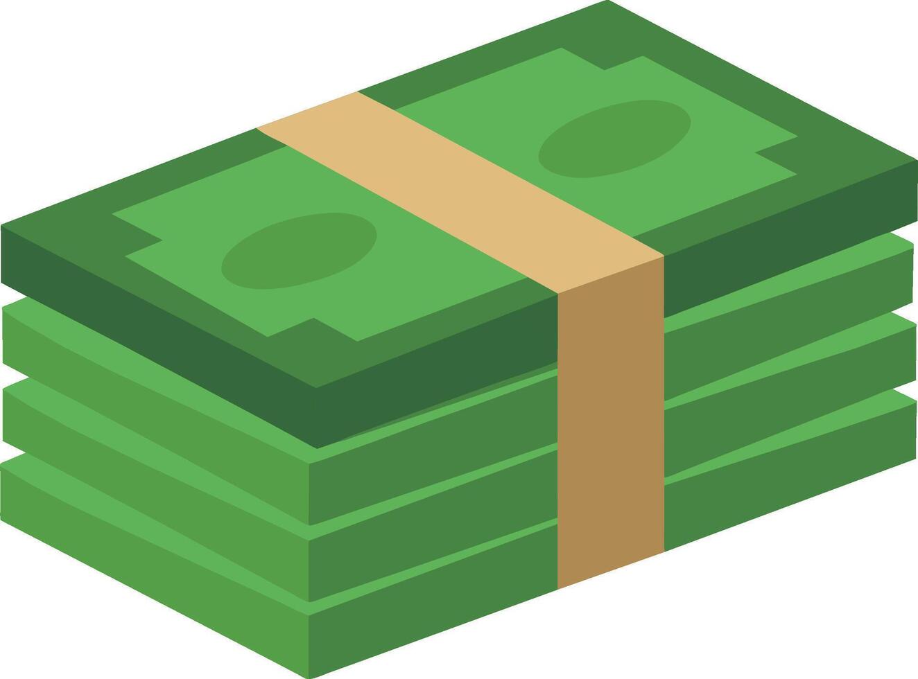 illustration of a stack of banknotes money vector