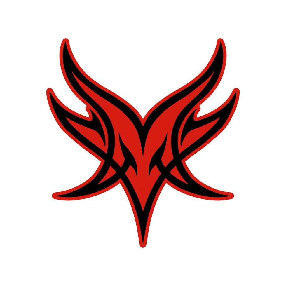 The pentagram, the sign of Lucifer. The head of a horned Goat in a pentagram. Sigil of Baphomet, isolated on black, illustration vector