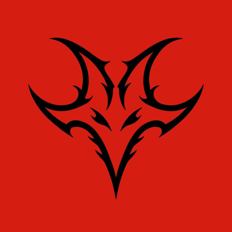 The pentagram, the sign of Lucifer. The head of a horned Goat in a pentagram. Sigil of Baphomet, isolated on black, illustration vector