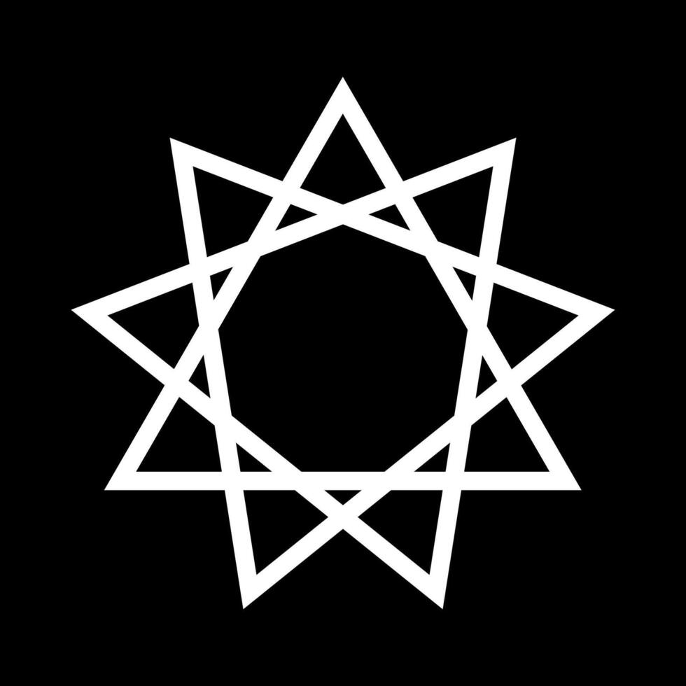 Octogram, Satanic Symbols, Medieval Occultism, Magic Stamps, Sigils, Mystical Knots, Devil's Cross. Sigil Lucifer Baphomet vector
