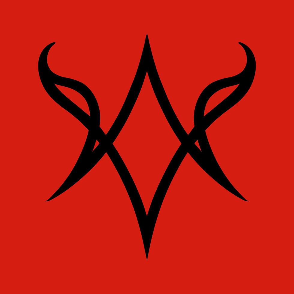 Unicursal Hexagram, Satanic Symbols, Medieval Occultism, Magic Stamps, Sigils, Mystical Knots, Devil's Cross. Sigil Lucifer Baphomet vector