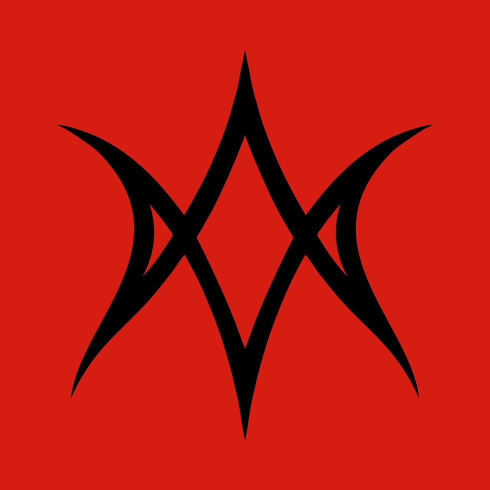 Unicursal Hexagram, Satanic Symbols, Medieval Occultism, Magic Stamps, Sigils, Mystical Knots, Devil's Cross. Sigil Lucifer Baphomet vector