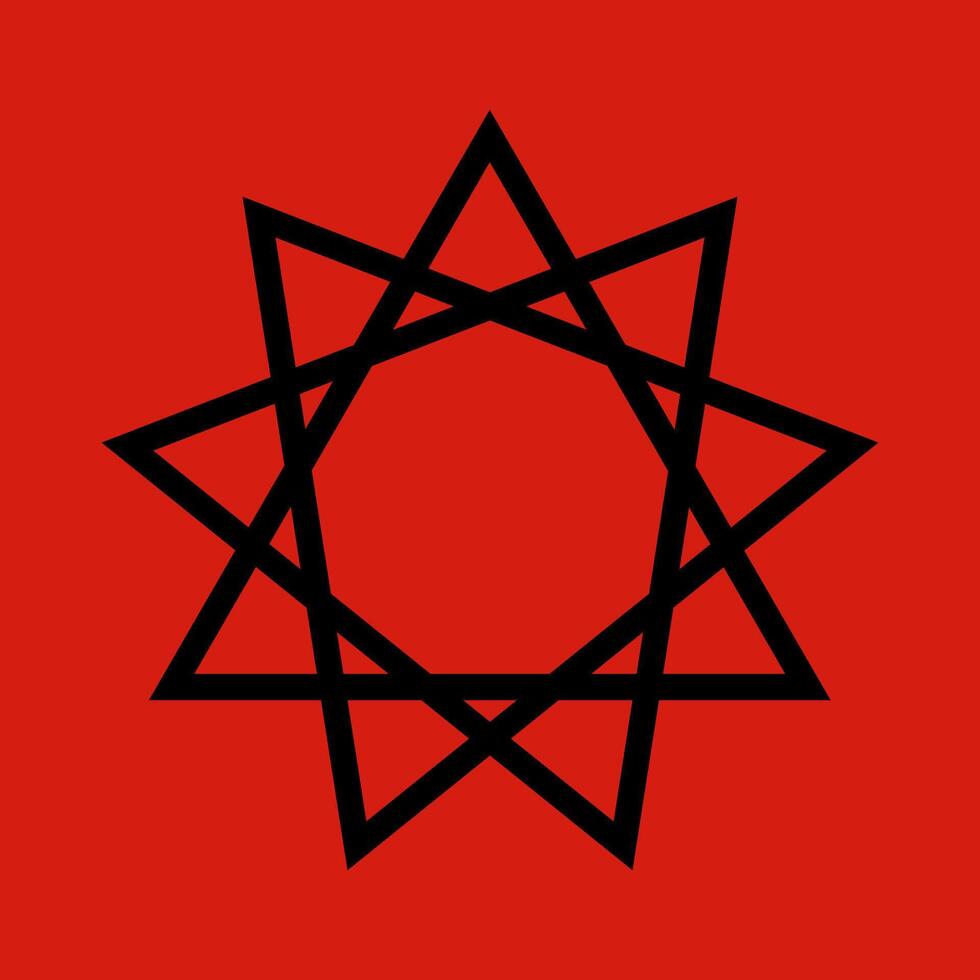 Octogram, Satanic Symbols, Medieval Occultism, Magic Stamps, Sigils, Mystical Knots, Devil's Cross. Sigil Lucifer Baphomet vector