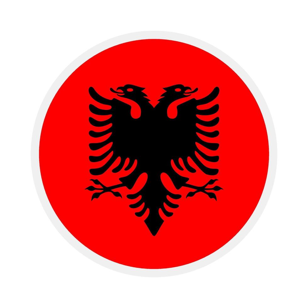 albania national flag designed for Europe football championship in 2024 vector