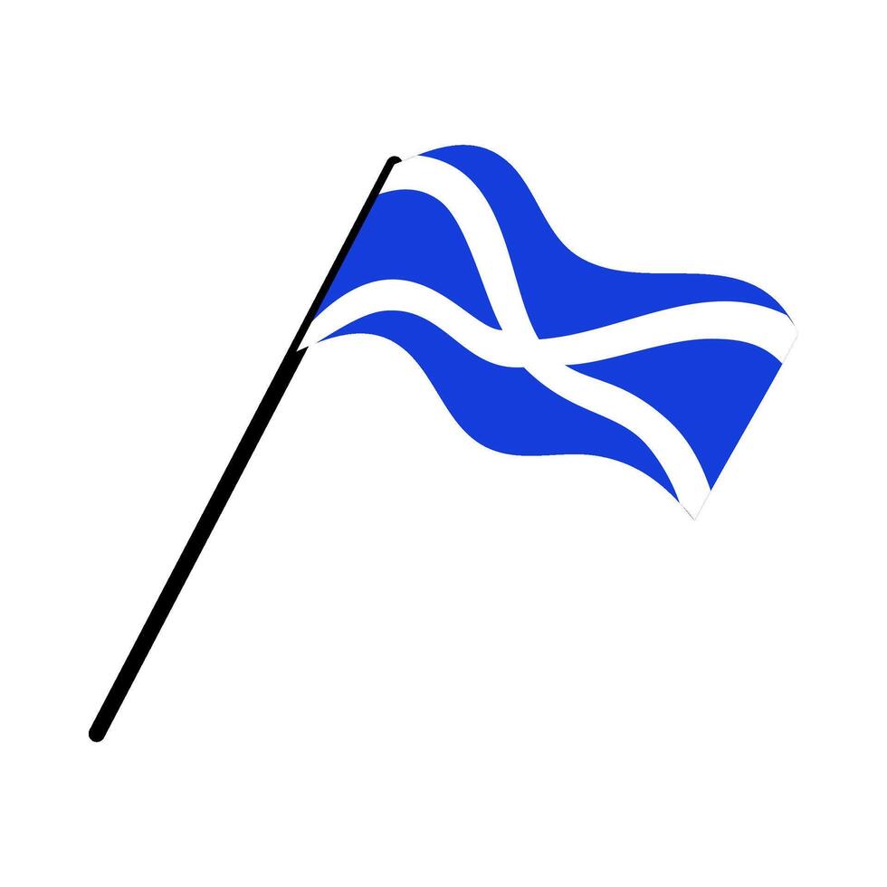 scotland national flag designed for Europe football championship in 2024 vector