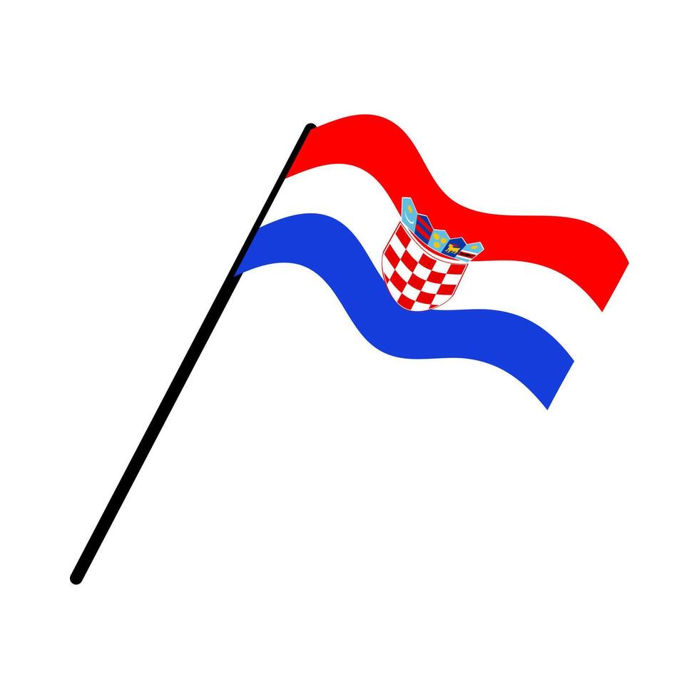 croatia national flag designed for Europe football championship in 2024 vector