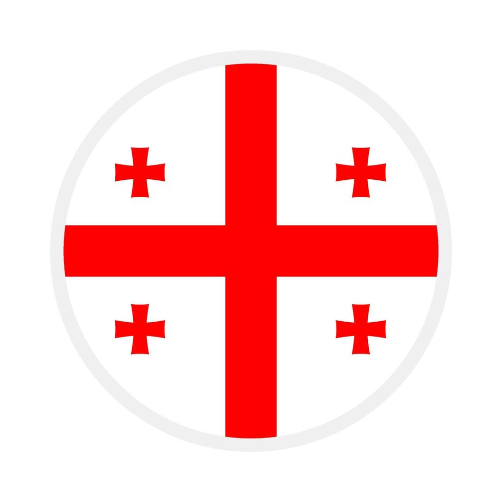 georgia national flag designed for Europe football championship in 2024 vector