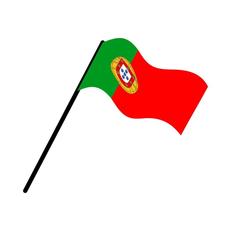 portugal national flag designed for Europe football championship in 2024 vector