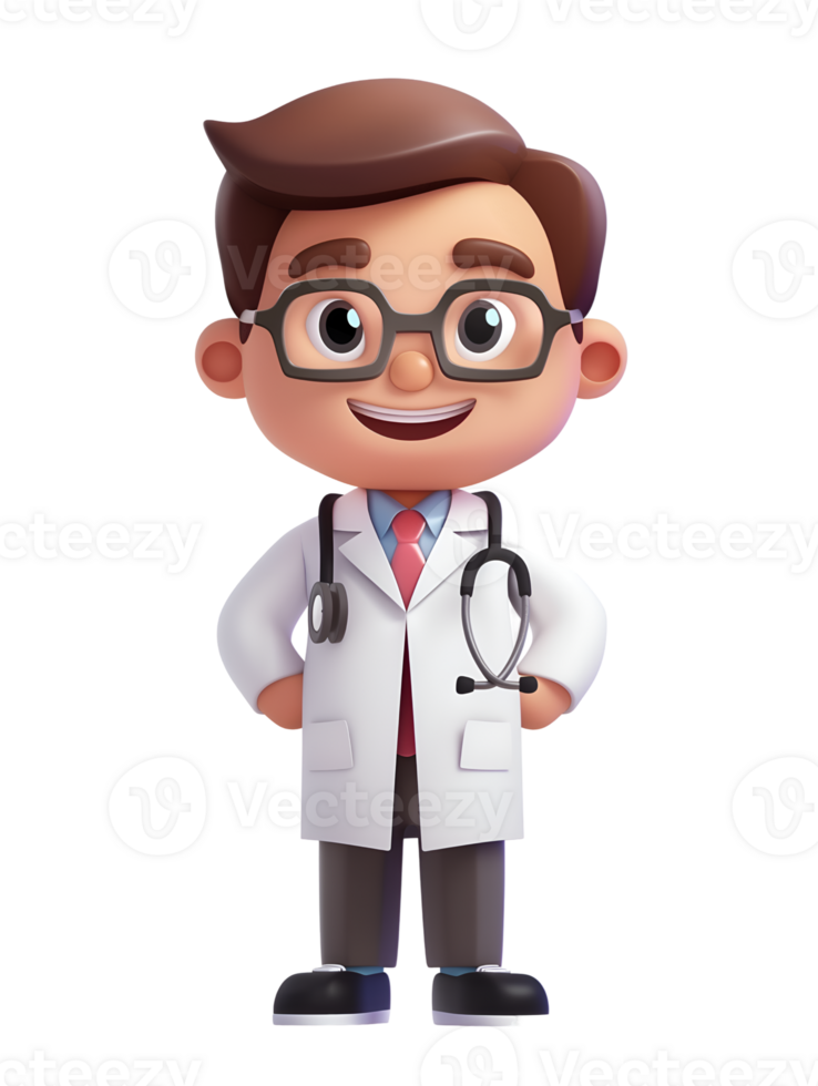 Illustration of a doctor cartoon png