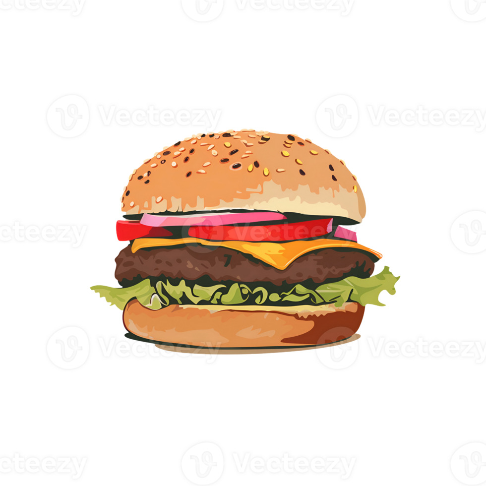 Illustration of a burger png