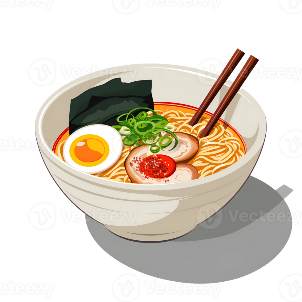 illustratie van een Japans ramen png