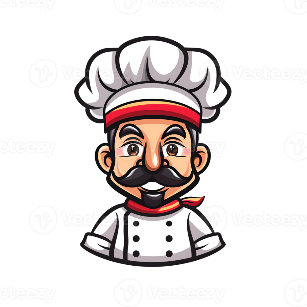 Illustration of chef cartoon png