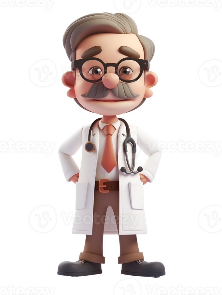 Illustration of a doctor cartoon png