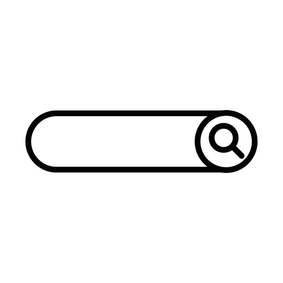 Search Line Icon Design vector