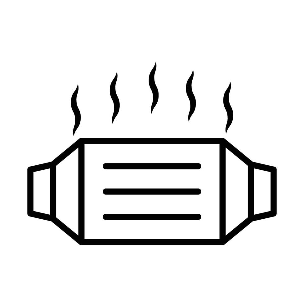 Catalytic converter Line Icon Design vector
