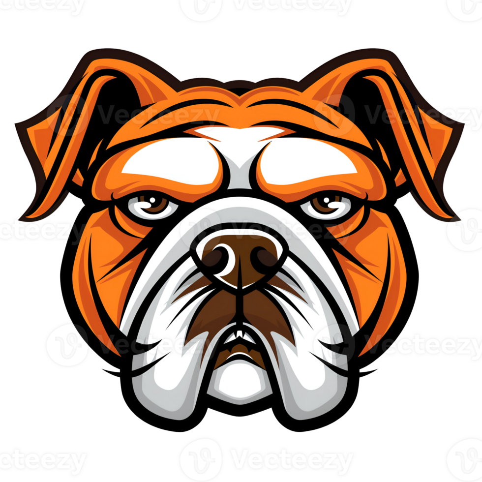 Bulldog mascot logo gaming png