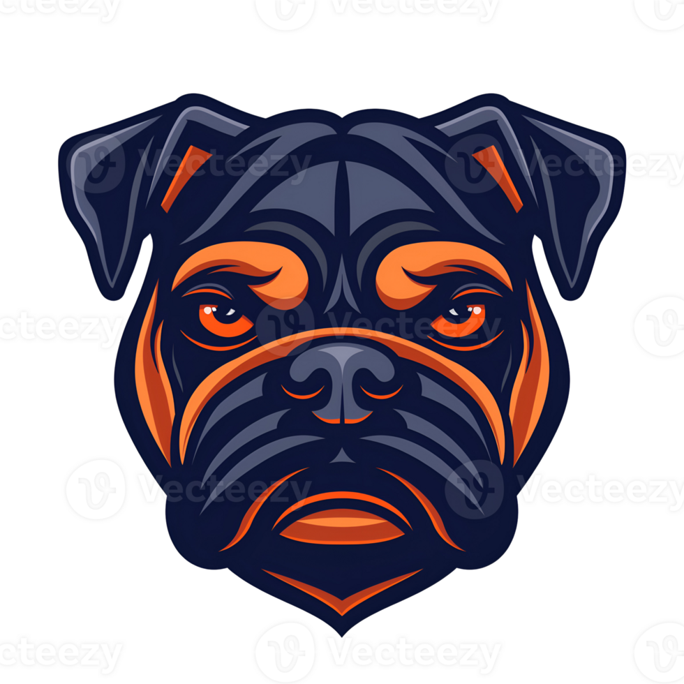 Bulldog mascot logo gaming png