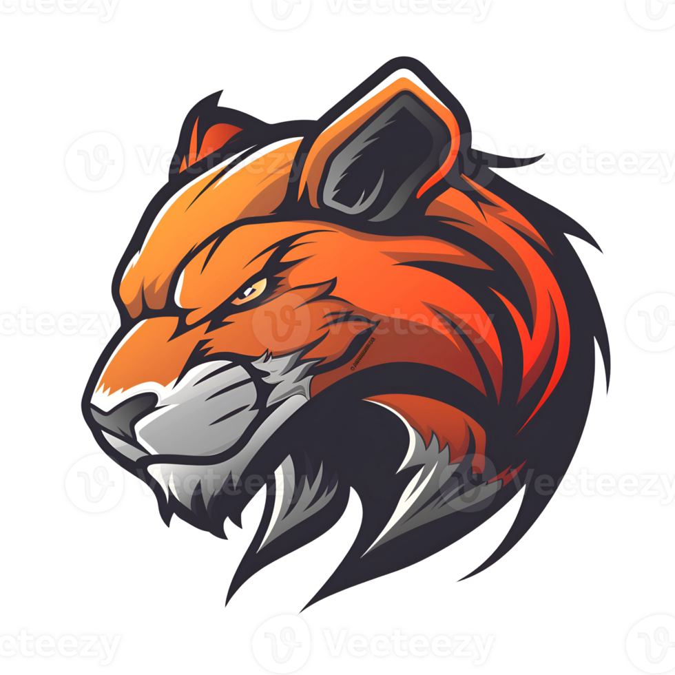 Animal mascot logo gaming png