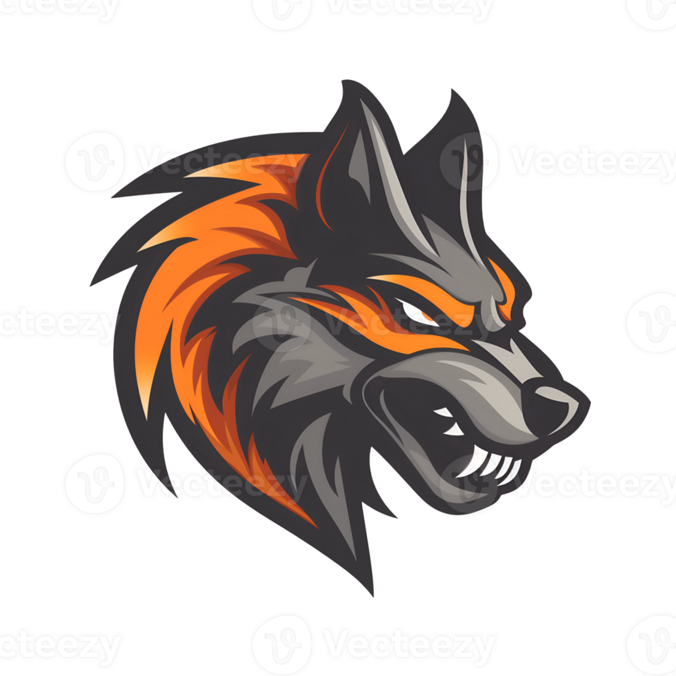 Animal mascot logo gaming png