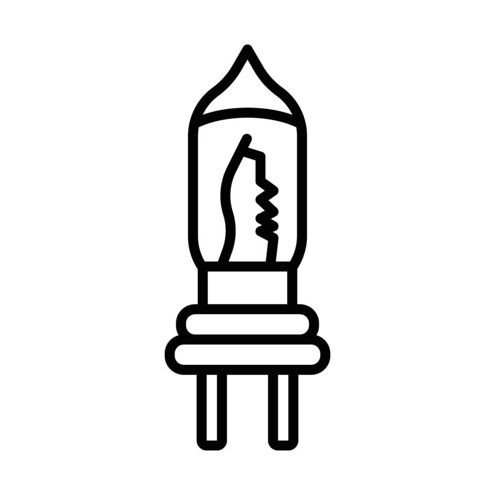 Lamp Line Icon Design vector