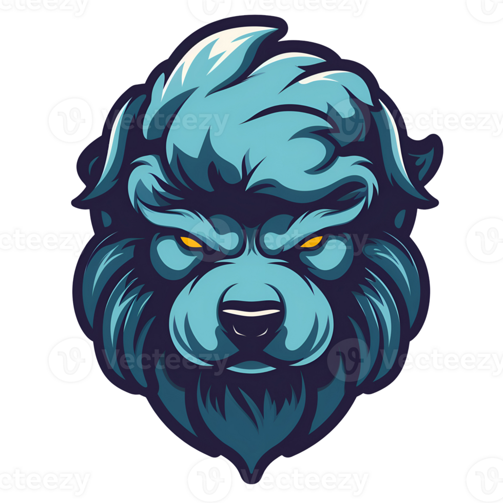 Poodle dog mascot logo png