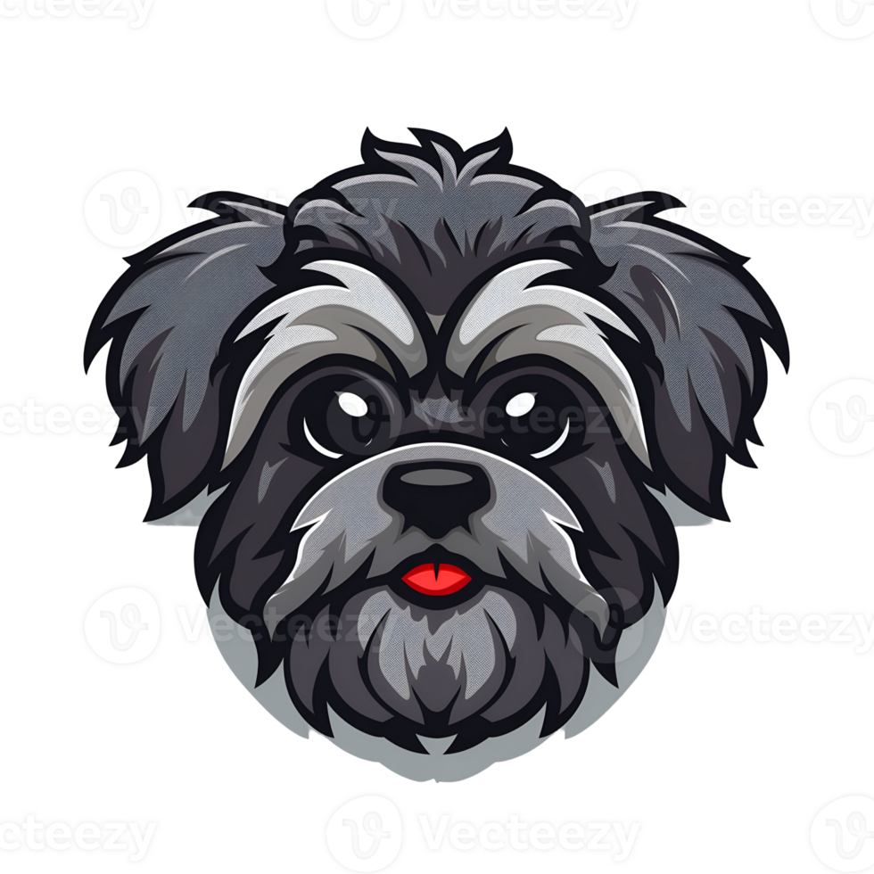 havanese hund maskot logotyp png