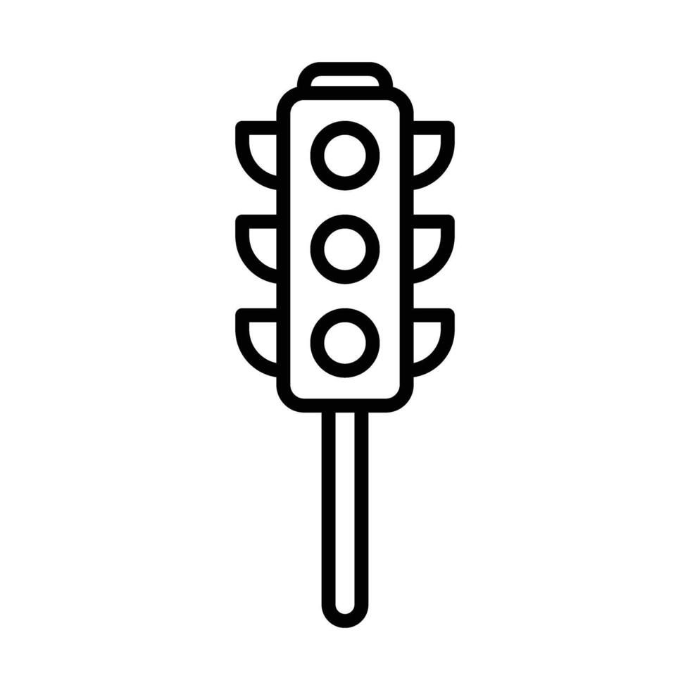 Traffic light icon Line Icon Design vector