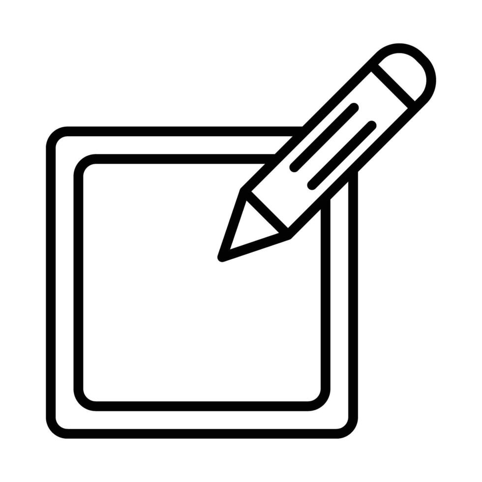 Compose Line Icon Design vector
