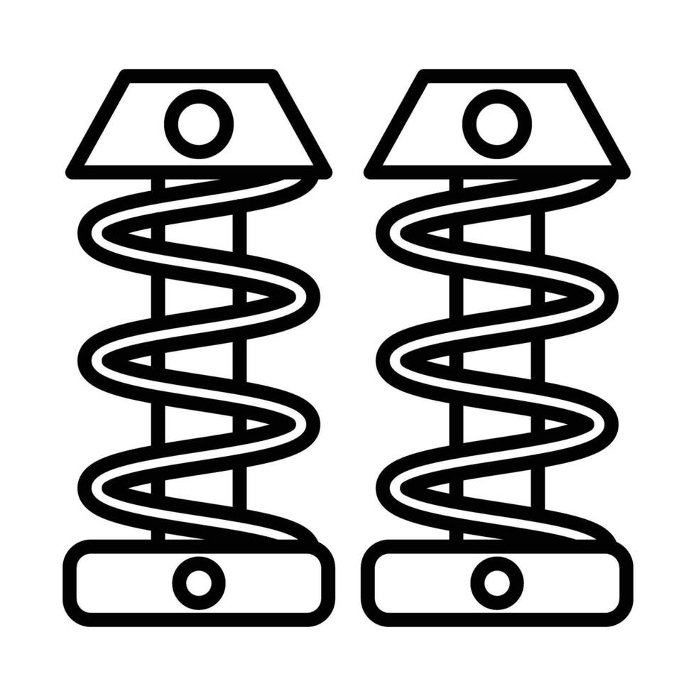 Suspension Line Icon Design vector