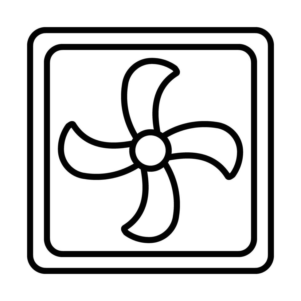 Ventilation Line Icon Design vector