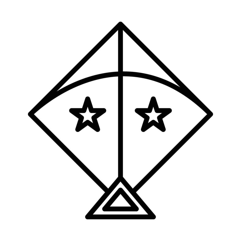 kite Line Icon Design vector