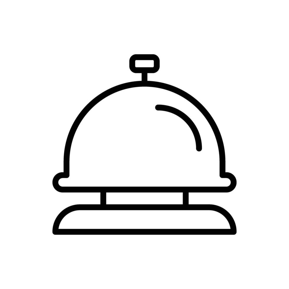 Bell ring Line Icon Design vector