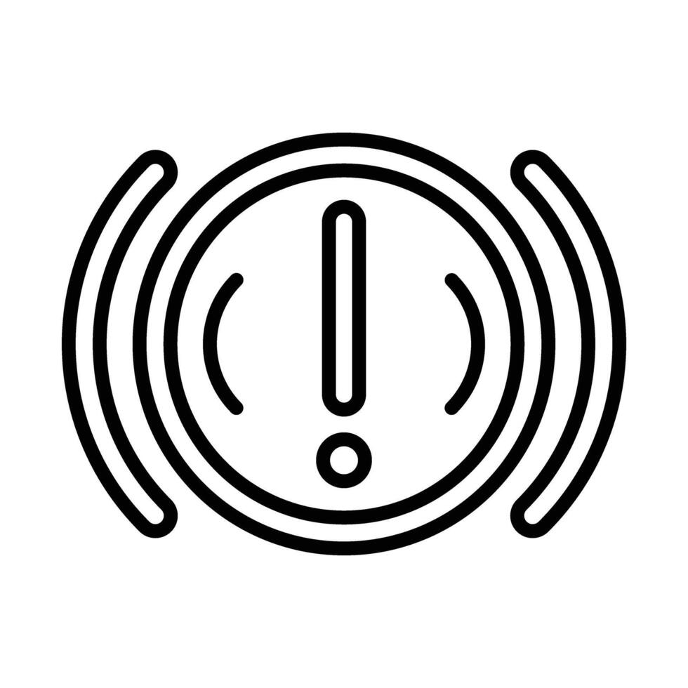 Failure Line Icon Design vector