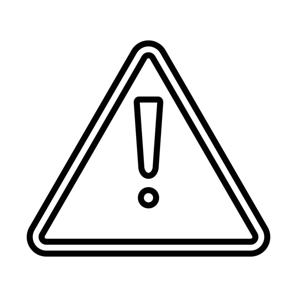 Alert Line Icon Design vector