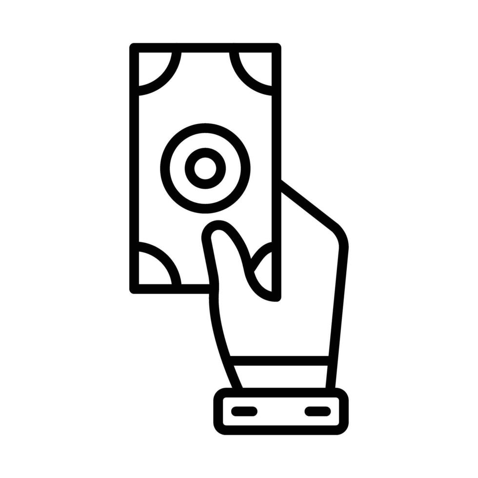 Payment Line Icon Design vector