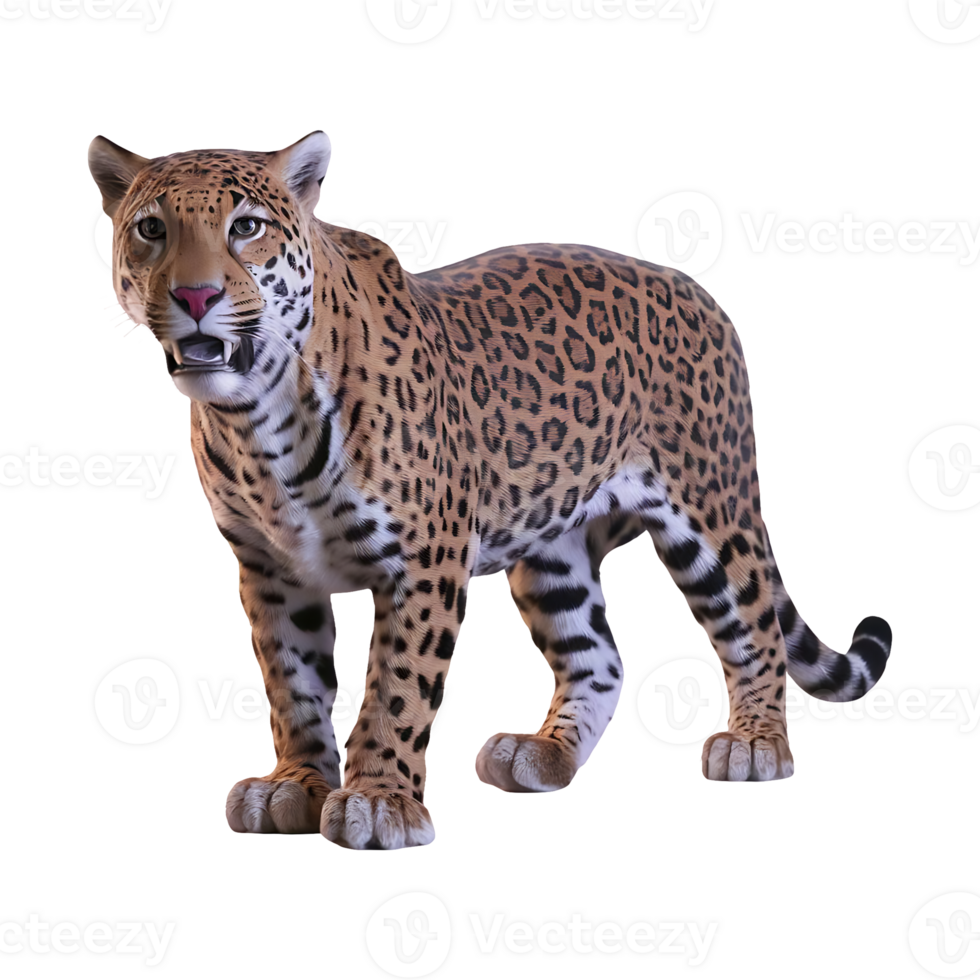 jaguar leopardo gato montés clipart aislado en transparente antecedentes png