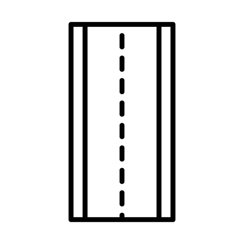 Highway sign Line Icon Design vector