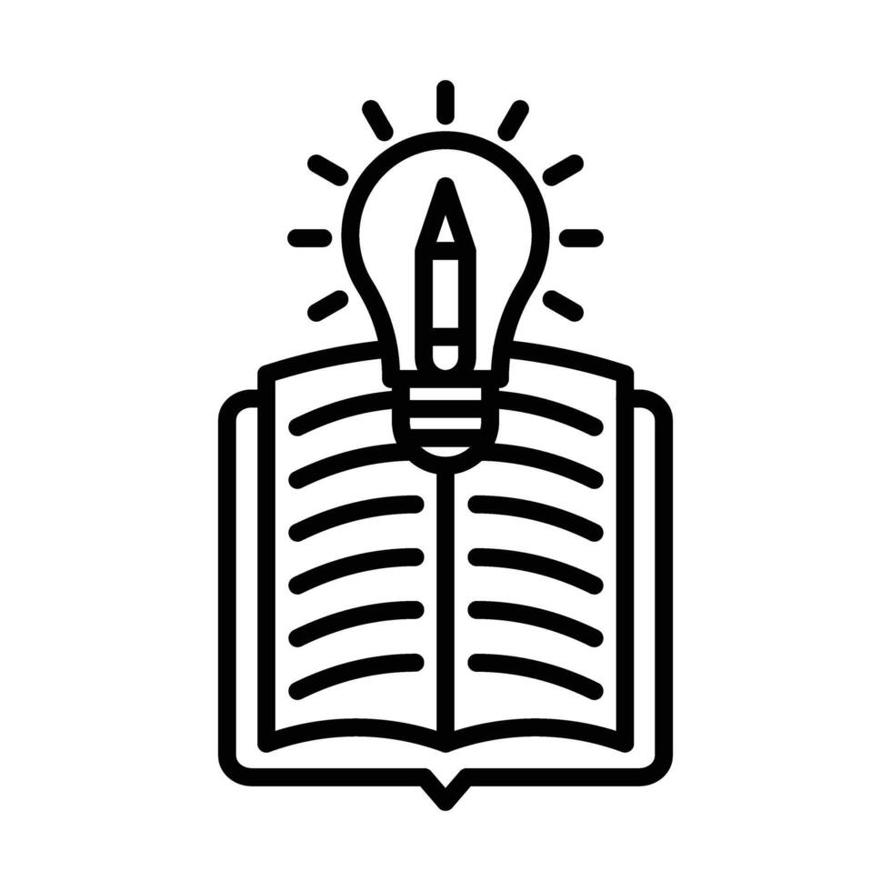 Creative teaching Line Icon Design vector