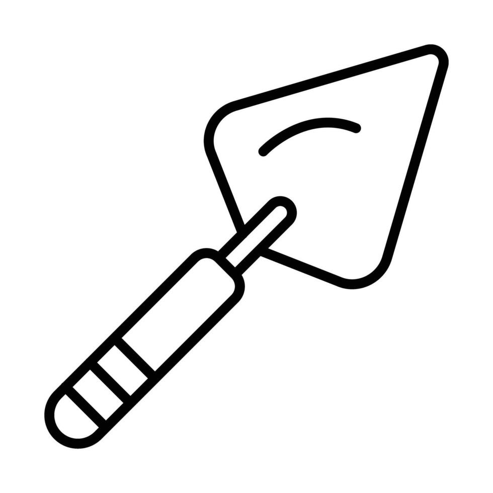 Trowel Line Icon Design vector