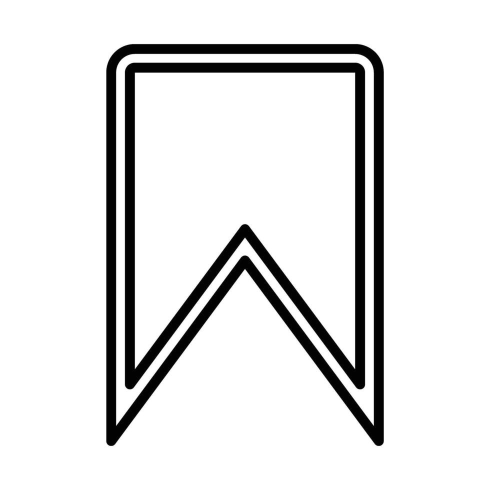 Bookmark Line Icon Design vector