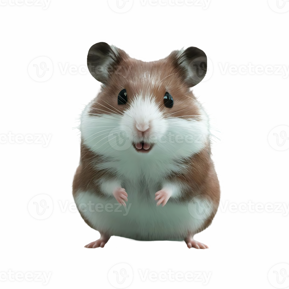Cute hamster isolated on transparent background png