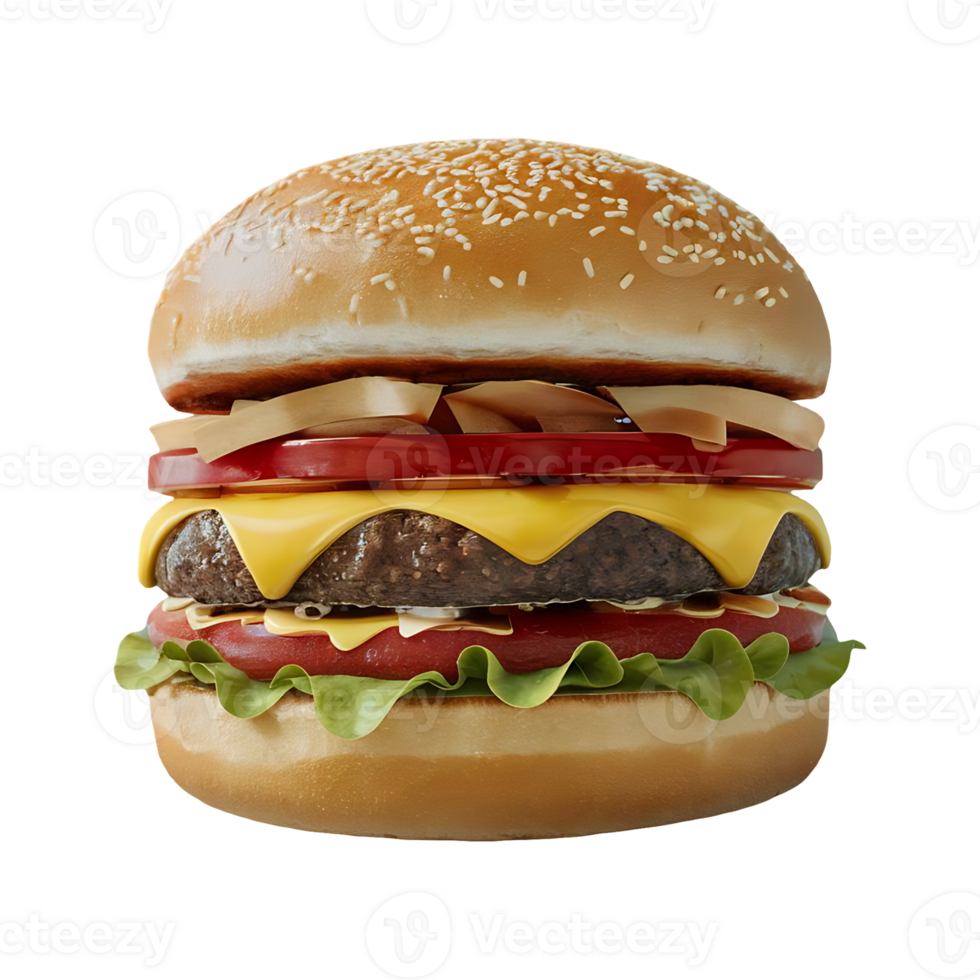 hamburguesa comida hamburguesa aislado en transparente antecedentes png