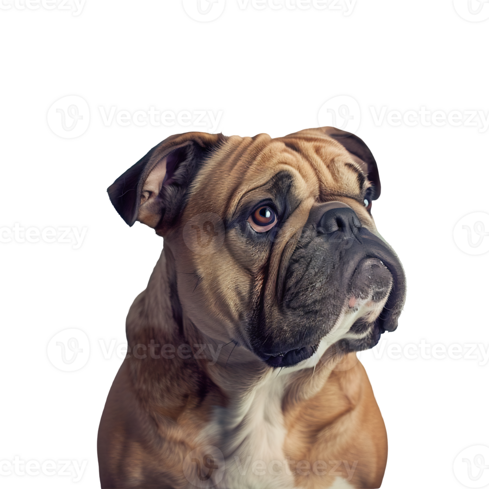 Bulldog isolated on transparent background png