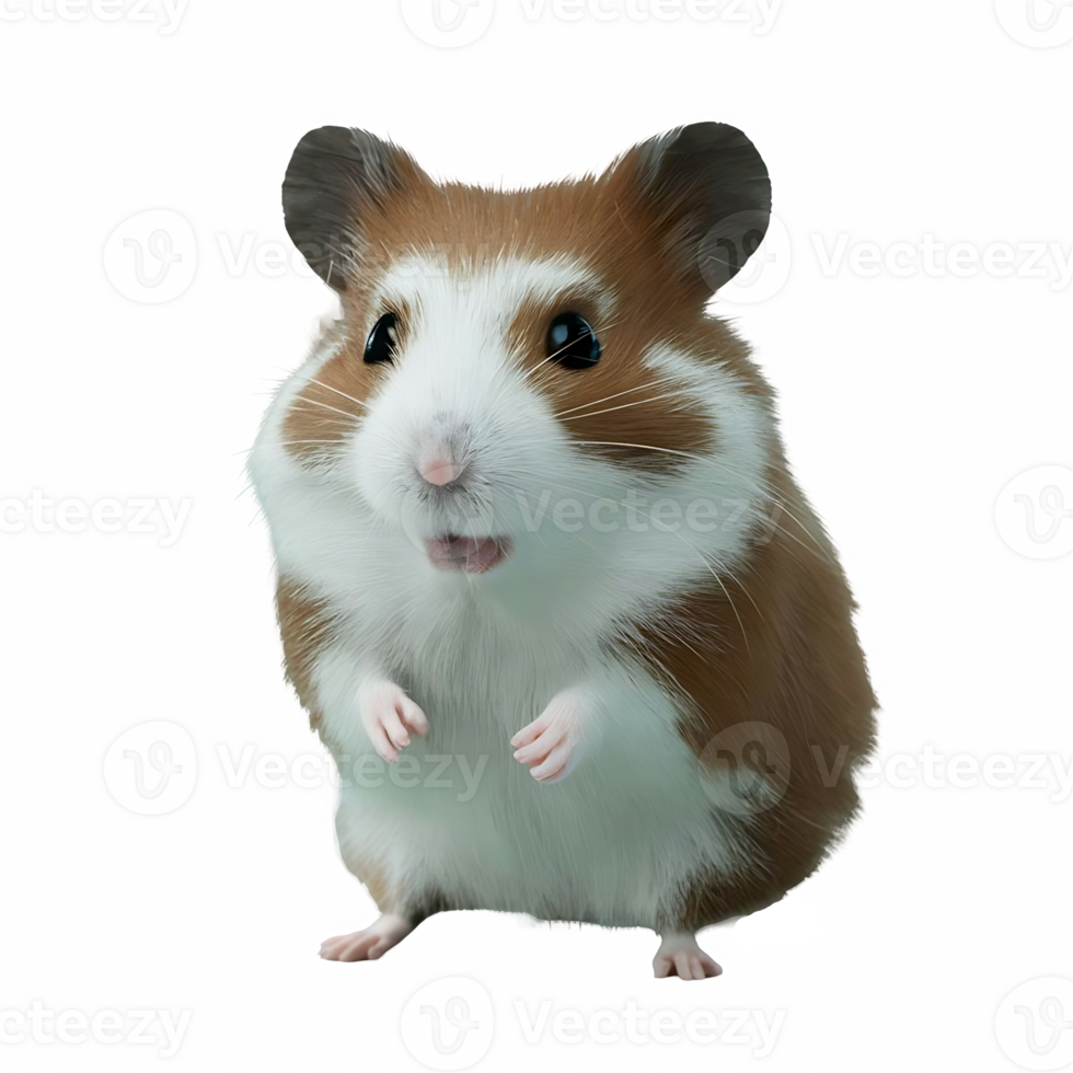 Cute hamster isolated on transparent background png