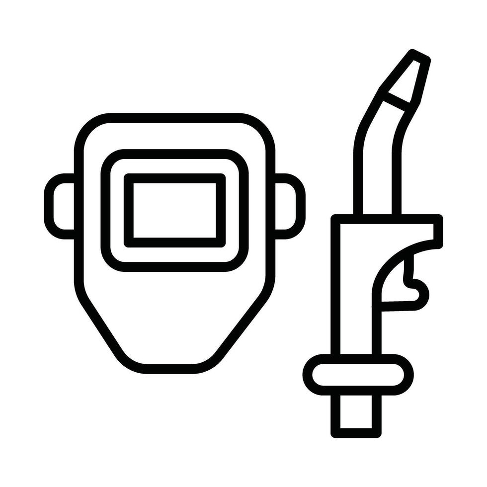 Welding Line Icon Design vector