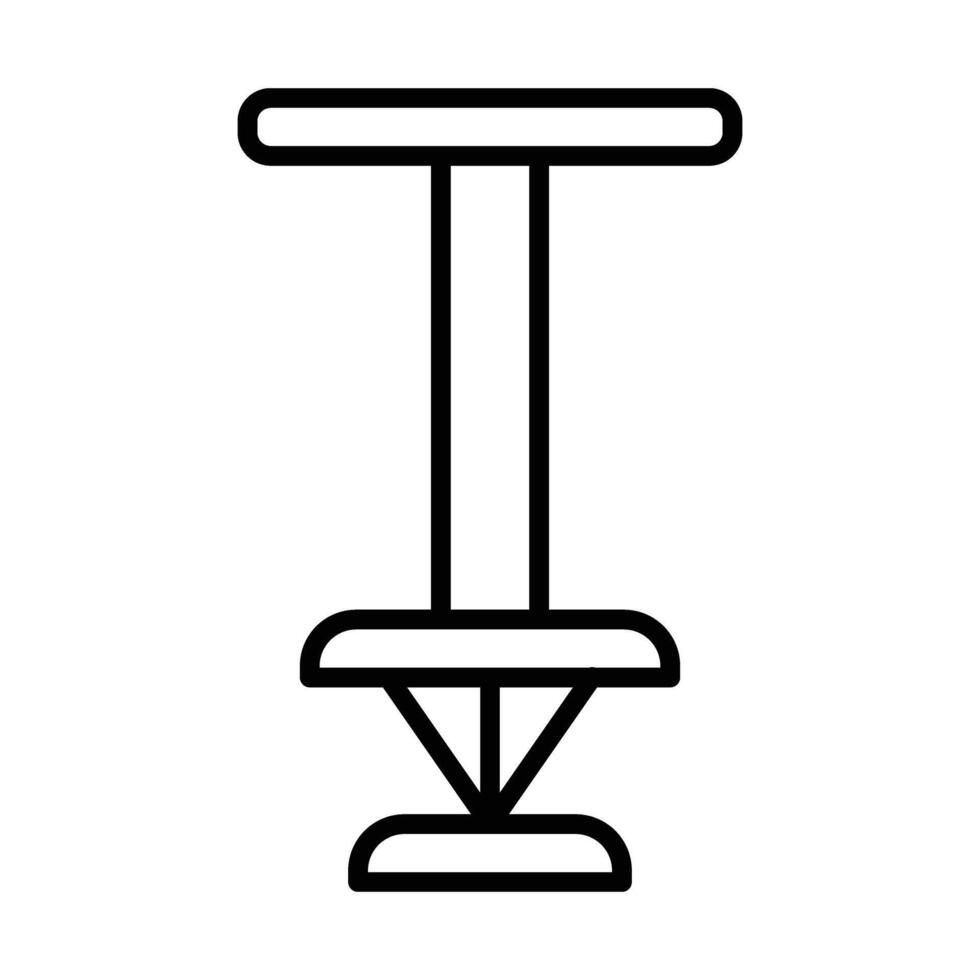 Pogo Line Icon Design vector