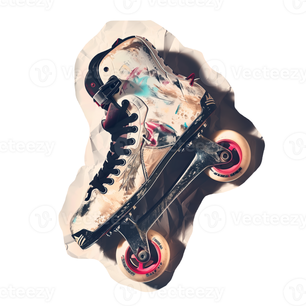 Roller skates cut out image png