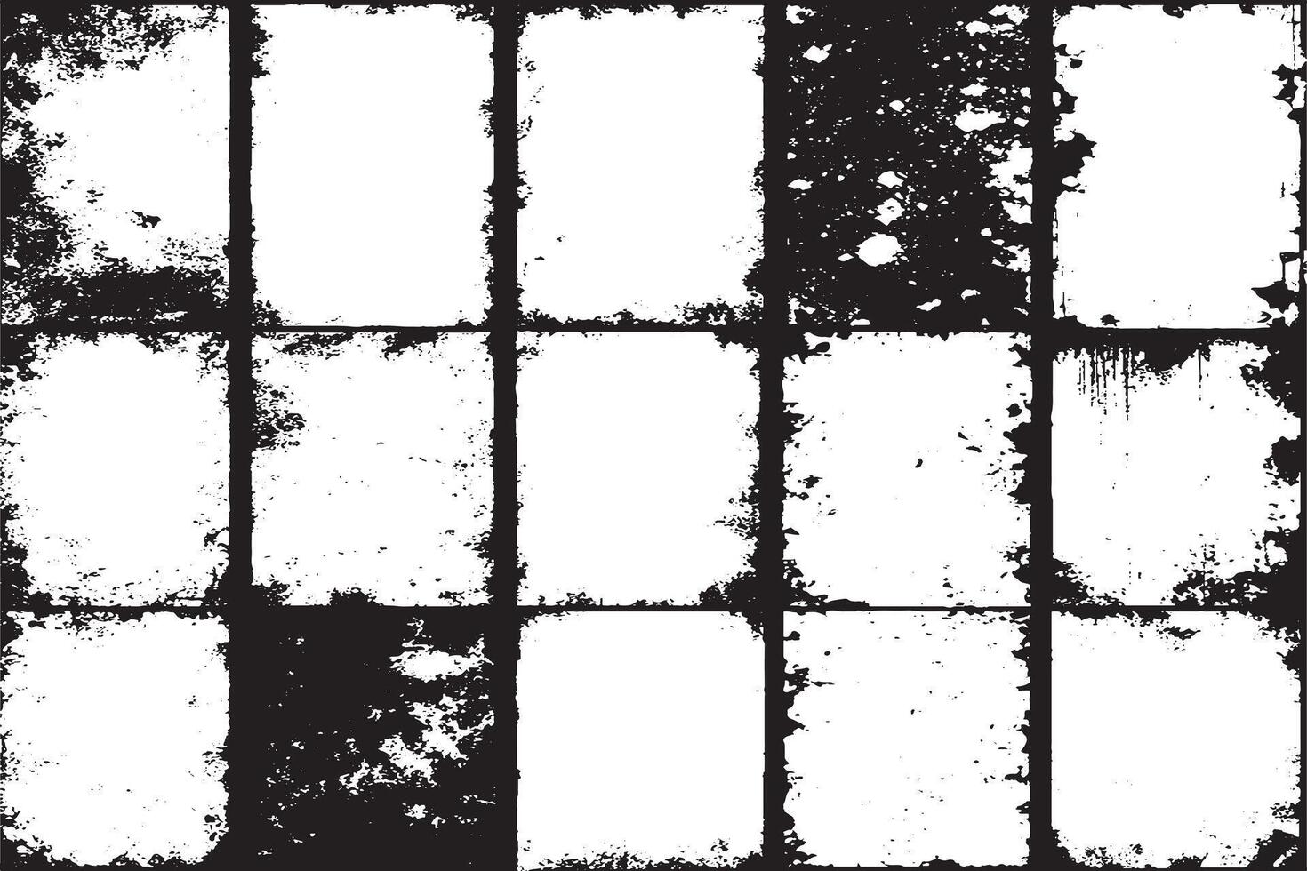 monochrome black grunge gritty destressed texture illustration for background texture vector