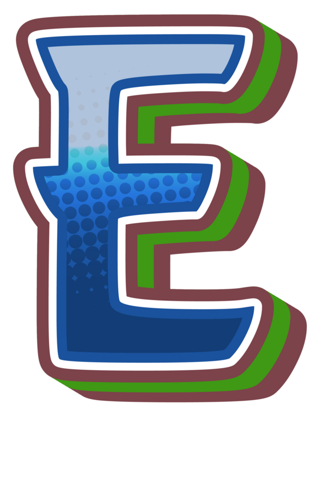 Cartoon Game Alphabet Letter and Number png